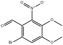 Benzaldehyde, 6-bromo-3,4-dimethoxy-2-nitro- Struktur