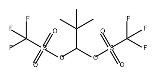 Methanesulfonic acid, trifluoro-, 2,2-dimethylpropylidene ester (9CI) Struktur