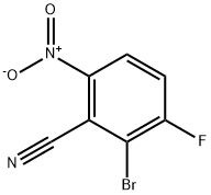 Benzonitrile, 2-bromo-3-fluoro-6-nitro- Struktur