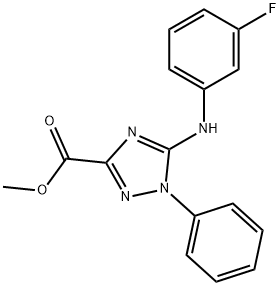 1H-1,2,4-Triazole-3-carboxylic acid, 5-[(3-fluorophenyl)amino]-1-phenyl-, methyl ester