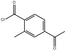 Benzoyl chloride, 4-acetyl-2-methyl- Struktur