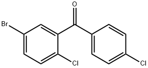 Methanone, (5-bromo-2-chlorophenyl)(4-chlorophenyl)- Struktur