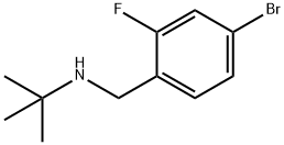 Benzenemethanamine, 4-bromo-N-(1,1-dimethylethyl)-2-fluoro- Struktur