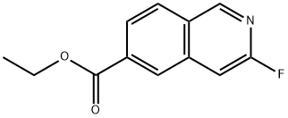 6-Isoquinolinecarboxylic acid, 3-fluoro-, ethyl ester Struktur