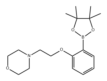 Morpholine, 4-[2-[2-(4,4,5,5-tetramethyl-1,3,2-dioxaborolan-2-yl)phenoxy]ethyl]- Struktur