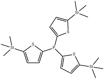 Phosphine, tris[5-(trimethylsilyl)-2-thienyl]- Struktur