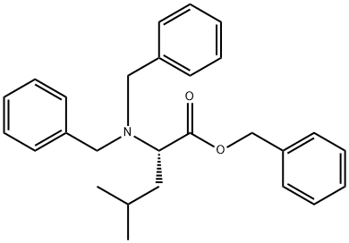 L-Leucine, N,N-bis(phenylmethyl)-, phenylmethyl ester Struktur