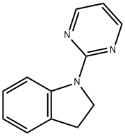 1H-Indole, 2,3-dihydro-1-(2-pyrimidinyl)- Struktur