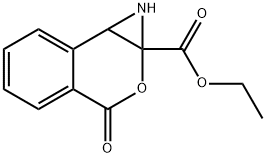 2-Benzopyrano[3,4-b]azirine-1a(1H)-carboxylic acid, 3,7b-dihydro-3-oxo-, ethyl ester Struktur