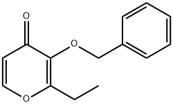 4H-Pyran-4-one, 2-ethyl-3-(phenylmethoxy)- Struktur