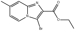 Imidazo[1,2-a]pyridine-2-carboxylic acid, 3-bromo-7-methyl-, ethyl ester Struktur