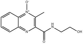 2-Quinoxalinecarboxamide, N-(2-hydroxyethyl)-3-methyl-, 4-oxide