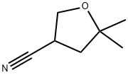 3-Furancarbonitrile, tetrahydro-5,5-dimethyl- Struktur