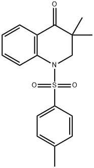 4(1H)-Quinolinone, 2,3-dihydro-3,3-dimethyl-1-[(4-methylphenyl)sulfonyl]- Struktur