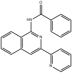 Benzamide, N-[3-(2-pyridinyl)-1-isoquinolinyl]- Struktur