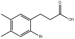 Benzenepropanoic acid, 2-bromo-4,5-dimethyl- Struktur