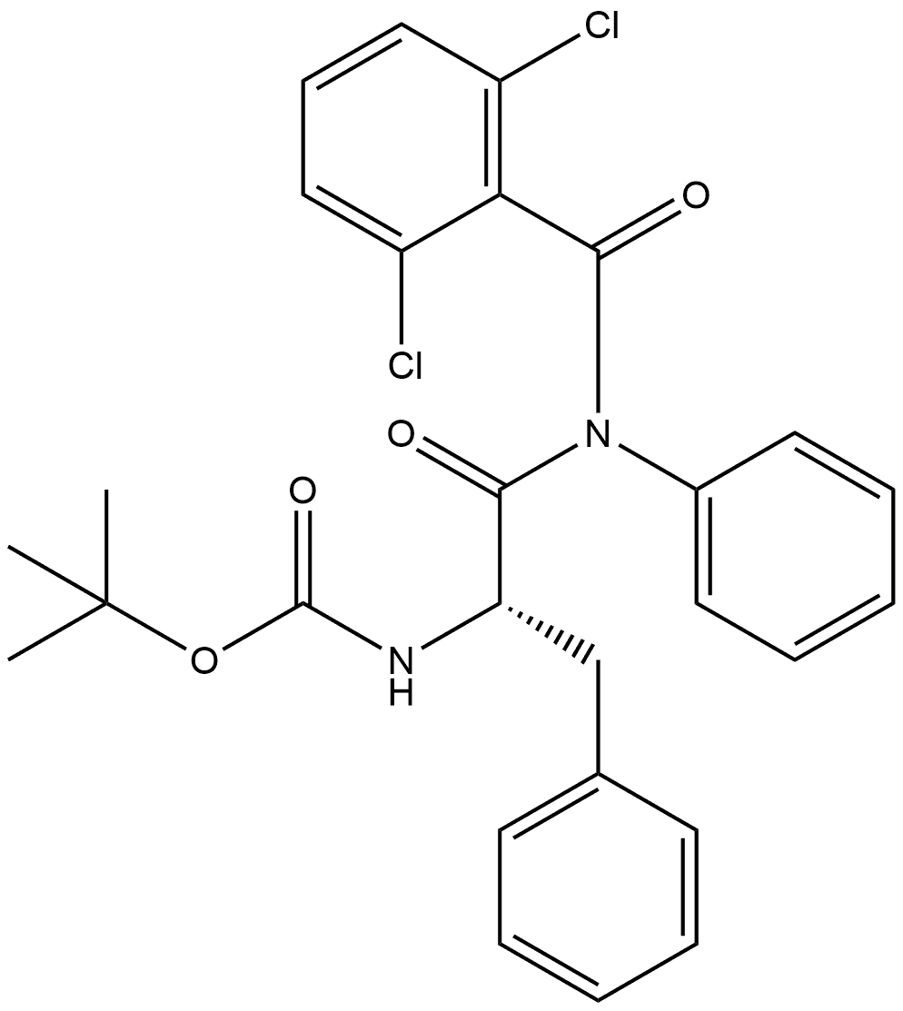 Carbamic acid, [2-[(2,6-dichlorobenzoyl)phenylamino]-2-oxo-1-(phenylmethyl)ethyl]-, 1,1-dimethylethyl ester, (S)- (9CI)