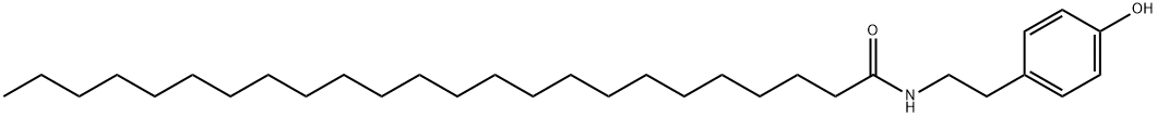 Tetracosanamide, N-[2-(4-hydroxyphenyl)ethyl]- Struktur