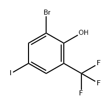 Phenol, 2-bromo-4-iodo-6-(trifluoromethyl)- Struktur