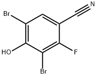 3,5-Dibromo-2-fluoro-4-hydroxybenzonitrile Struktur