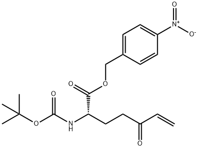 6-Heptenoic acid, 2-[[(1,1-dimethylethoxy)carbonyl]amino]-5-oxo-, (4-nitrophenyl)methyl ester, (S)- (9CI) Struktur