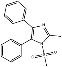 1H-Imidazole, 2-methyl-1-(methylsulfonyl)-4,5-diphenyl- Struktur