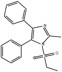 1H-?Imidazole, 1-?(ethylsulfonyl)?-?2-?methyl-?4,?5-?diphenyl- Struktur