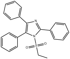 1H-Imidazole, 1-(ethylsulfonyl)-2,4,5-triphenyl- Struktur