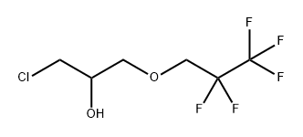 2-Propanol, 1-chloro-3-(2,2,3,3,3-pentafluoropropoxy)- Struktur