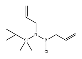 Boranamine, 1-chloro-N-[(1,1-dimethylethyl)dimethylsilyl]-N,1-di-2-propen-1-yl- Struktur