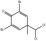 2,5-Cyclohexadien-1-one, 2,6-dibromo-4-(dichloromethyl)-4-methyl- Struktur