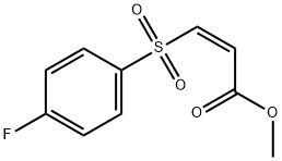 2-Propenoic acid, 3-[(4-fluorophenyl)sulfonyl]-, methyl ester, (Z)- (9CI) Struktur