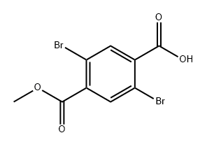 1,4-Benzenedicarboxylic acid, 2,5-dibromo-, 4-methyl ester Struktur