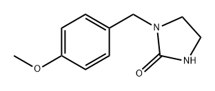 2-Imidazolidinone, 1-[(4-methoxyphenyl)methyl]- Struktur