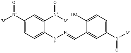 2-[2-(2,4-dinitrophenyl)carbonohydrazonoyl]-4-nitrophenol Struktur