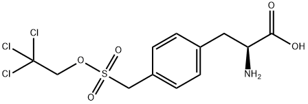 L-Phenylalanine, 4-[[(2,2,2-trichloroethoxy)sulfonyl]methyl]- Struktur