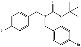 1,1-Dimethylethyl N,N-bis[(4-bromophenyl)methyl]carbamate Struktur