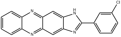 14-(3-chlorophenyl)-2,9,13,15-tetraazatetracyclo[8.7.0.0^{3,8}.0^{12,16}]heptadeca-1,3(8),4,6,9,11,13,16-octaene Struktur