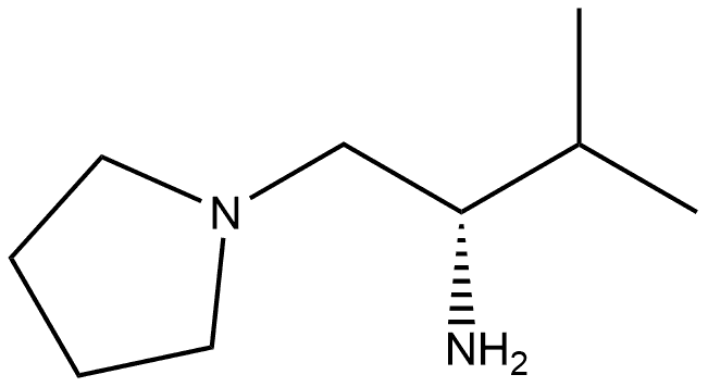 1-Pyrrolidineethanamine, α-(1-methylethyl)-, (αS)- Struktur