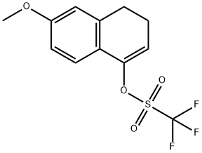 6-methoxy-3,4-dihydronaphthalen-1-yl trifluoromethanesulfonate Struktur