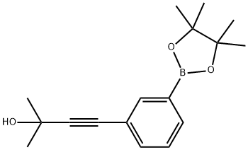 3-Butyn-2-ol, 2-methyl-4-[3-(4,4,5,5-tetramethyl-1,3,2-dioxaborolan-2-yl)phenyl]- Struktur