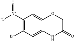 6-Bromo-7-nitro-2H-benzo[b][1,4]oxazin-3(4H)-one Struktur