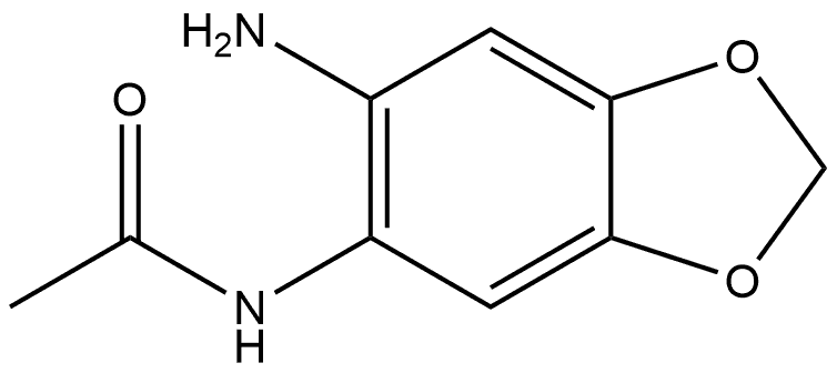 N-(6-Amino-1,3-benzodioxol-5-yl)acetamide Struktur