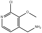 4-Pyridinemethanamine, 2-chloro-3-methoxy- Struktur