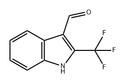 1H-Indole-3-carboxaldehyde, 2-(trifluoromethyl)- Struktur