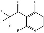 2,2,2-trifluoro-1-(2-fluoro-4-iodopyridin-3-yl)ethanone Struktur