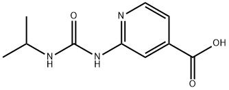 4-Pyridinecarboxylic acid, 2-[[[(1-methylethyl)amino]carbonyl]amino]- Struktur