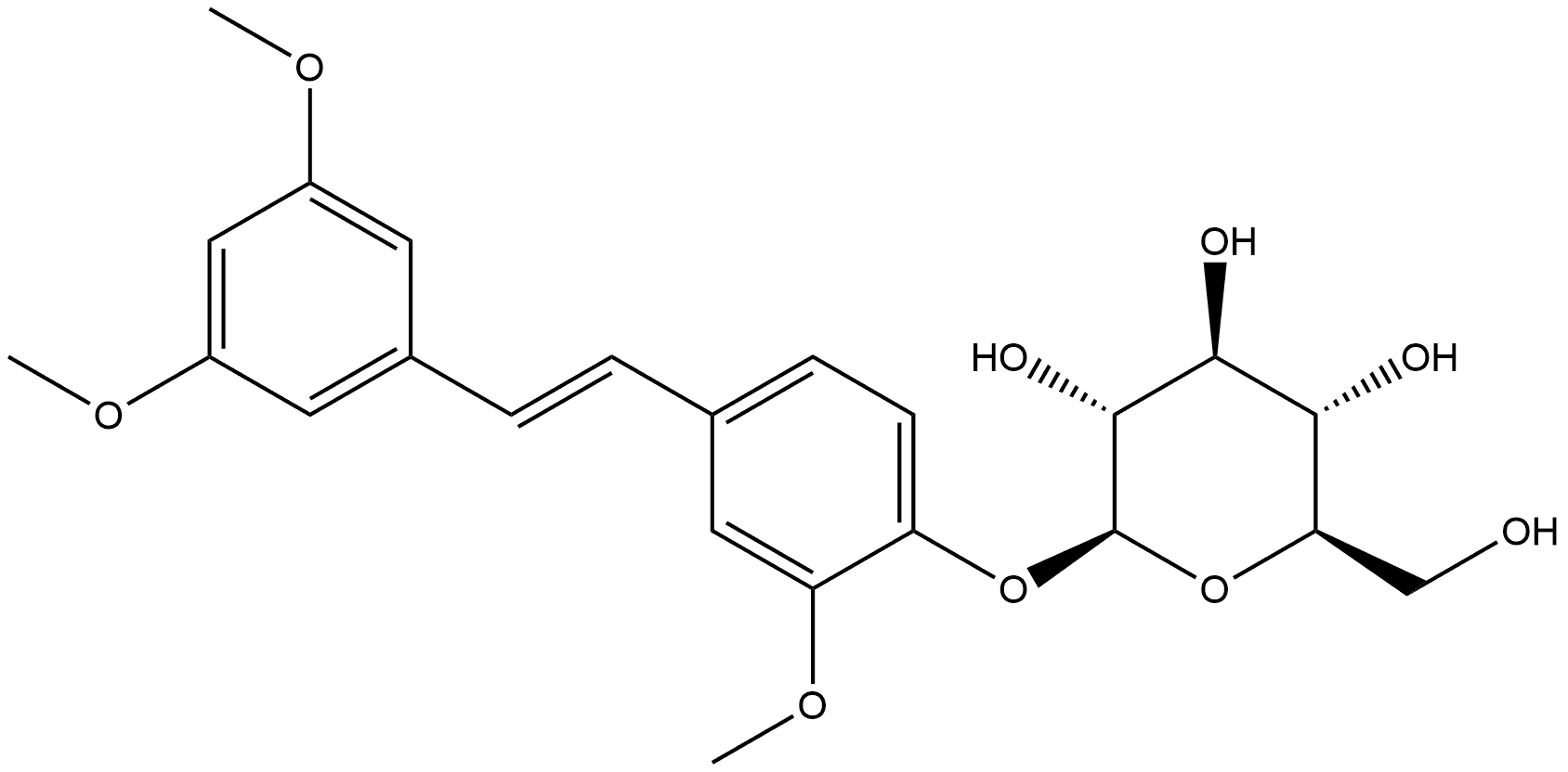 β-D-Glucopyranoside, 4-[(1E)-2-(3,5-dimethoxyphenyl)ethenyl]-2-methoxyphenyl