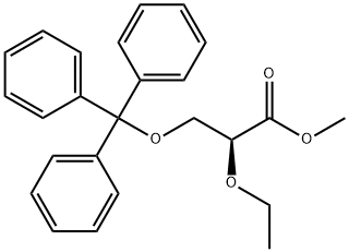 Propanoic acid, 2-ethoxy-3-(triphenylmethoxy)-, methyl ester, (S)- (9CI)