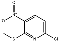 Pyridine, 6-chloro-2-(methylthio)-3-nitro- Struktur